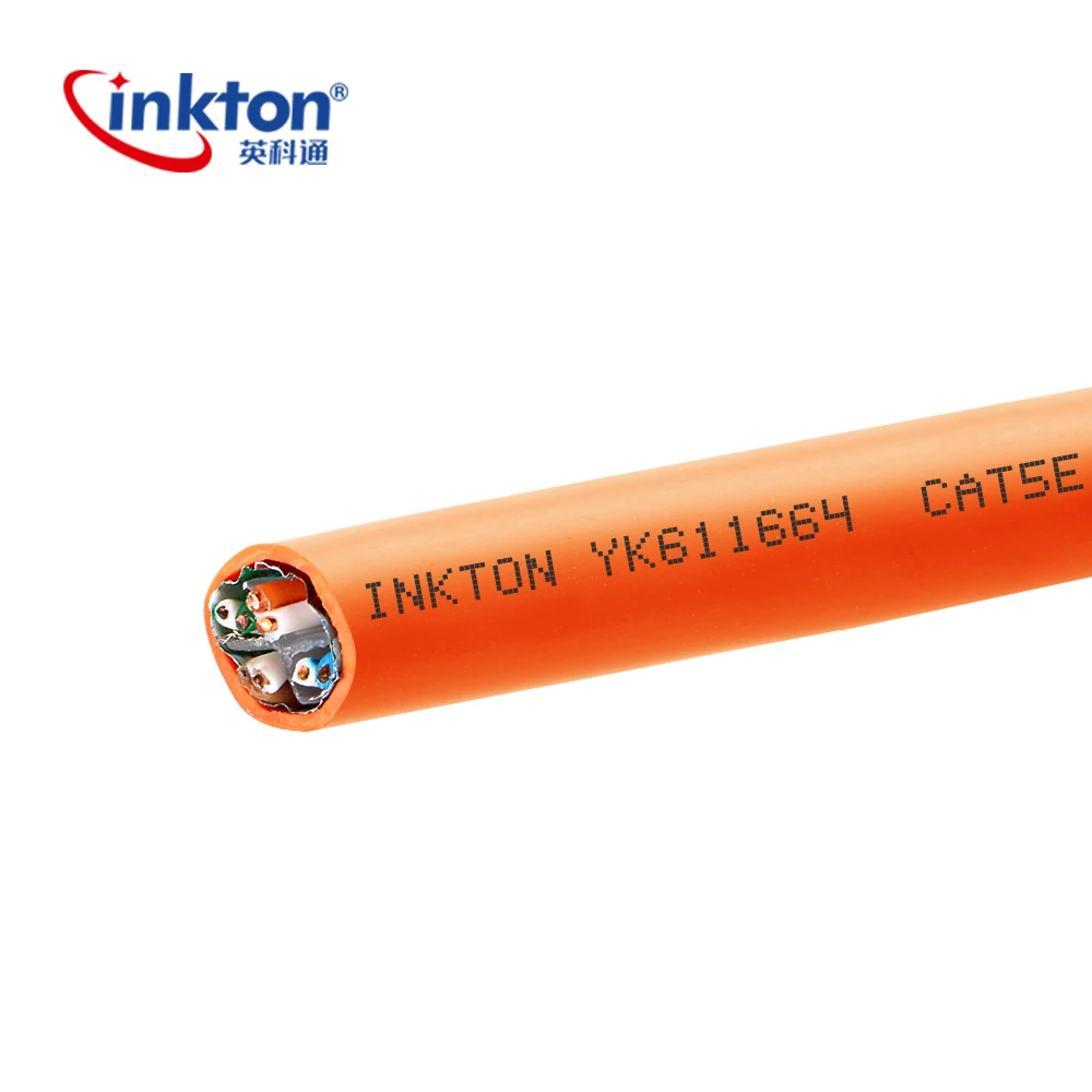 Inkton 50 м/100 м/305 м Cat6 Ethernet кабель FTP Gigabit оранжевый сетевой 8 ядер 23AWG ядро