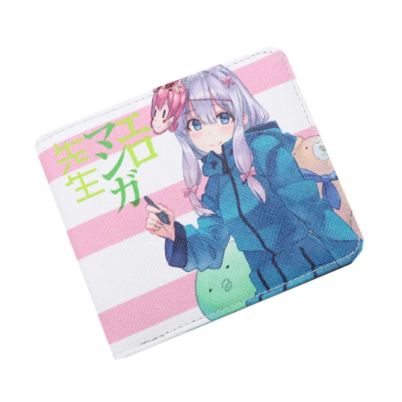 Izumi Sagiri Черный Дворецкий аниме короткий кошелек Себастиан микаелис и Ciel Phantomhive двойные зажим для денег - Цвет: Izumi Sagiri