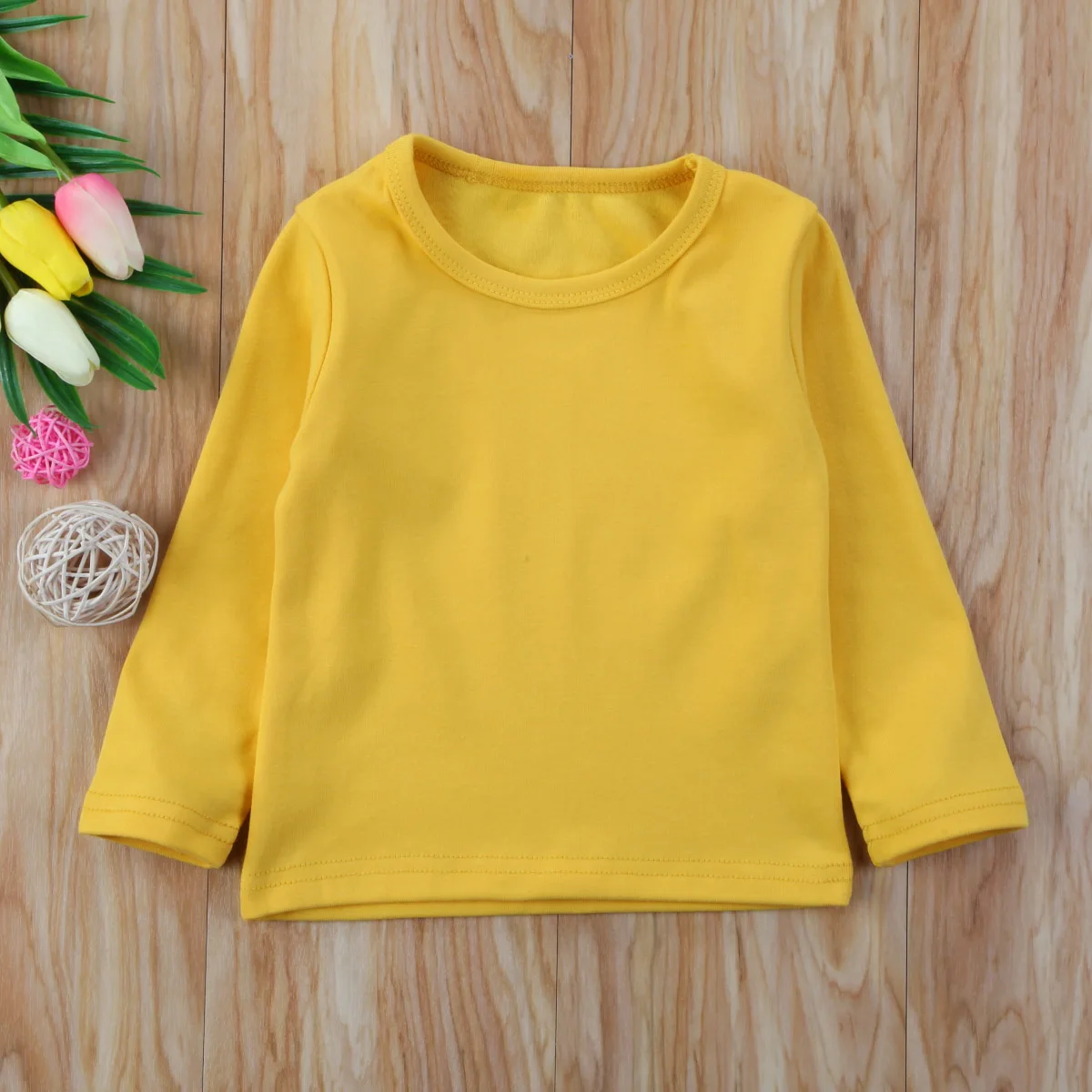 Осенний хлопковый комплект для новорожденных детей, одежда для маленьких мальчиков и девочек, плотный хлопок, мягкая одежда футболка с длинным рукавом Топы