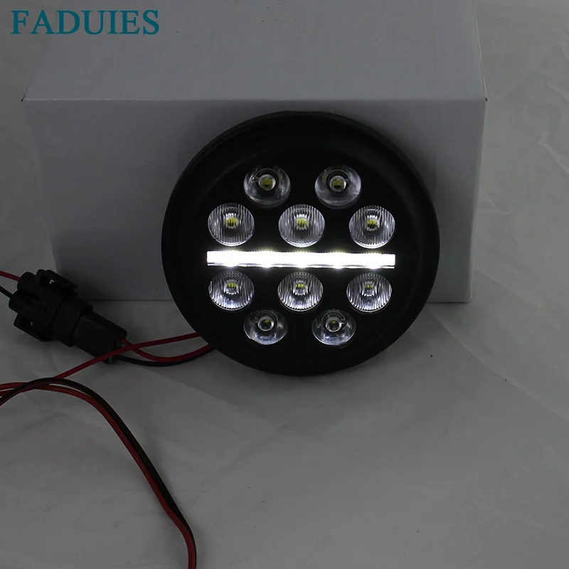 FADUIES мотоцикл 4 1/2 "4 5 дюймов светодиодный проходной свет для Harley