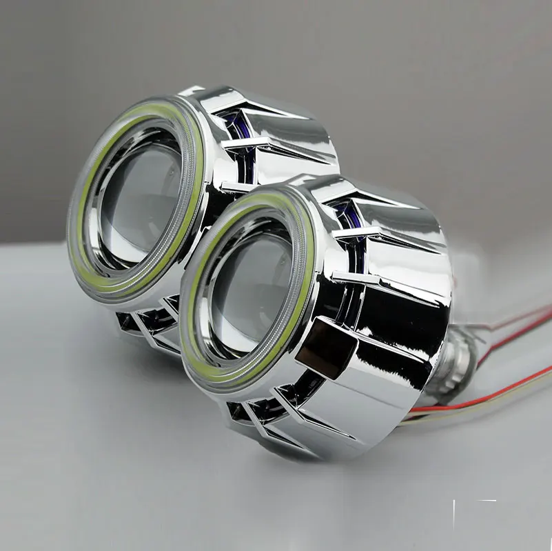 3 дюйма bi xenon двойной ангельские глазки светодиодный COB без темных зон H1