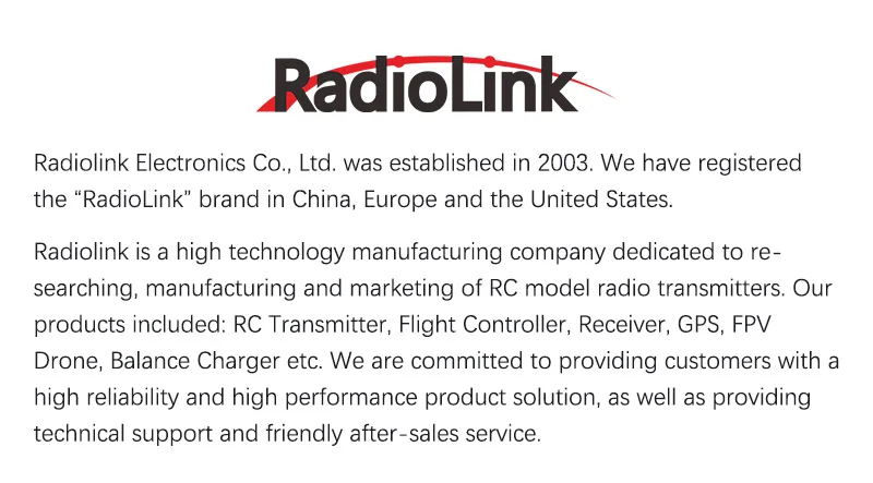 Radiolink RC4GS 2,4 ГГц 4CH емкостно-резистивный передатчик и приемник R6FG гироскопа радио пульт дистанционного управления для автомобиля лодка