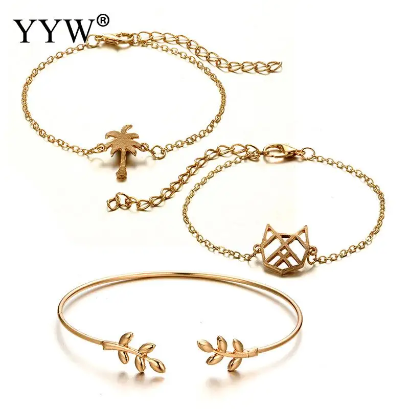 3 шт./компл. Модный Набор браслетов для женщин | Украшения и аксессуары