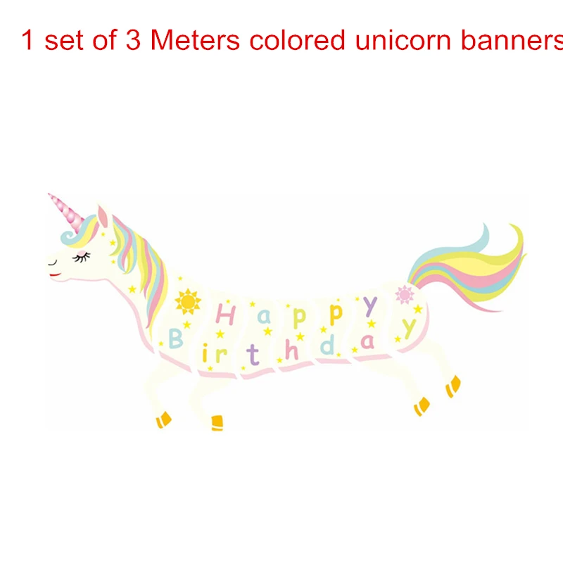 Unicorn banner Летний бассейн единорог; Фламинго Розовый Вечерние соломинки многократного использования пластиковые соломинки украшения для вечеринки сделанные своими руками свадебные принадлежности для украшения стола, Q - Цвет: Unicorn banner