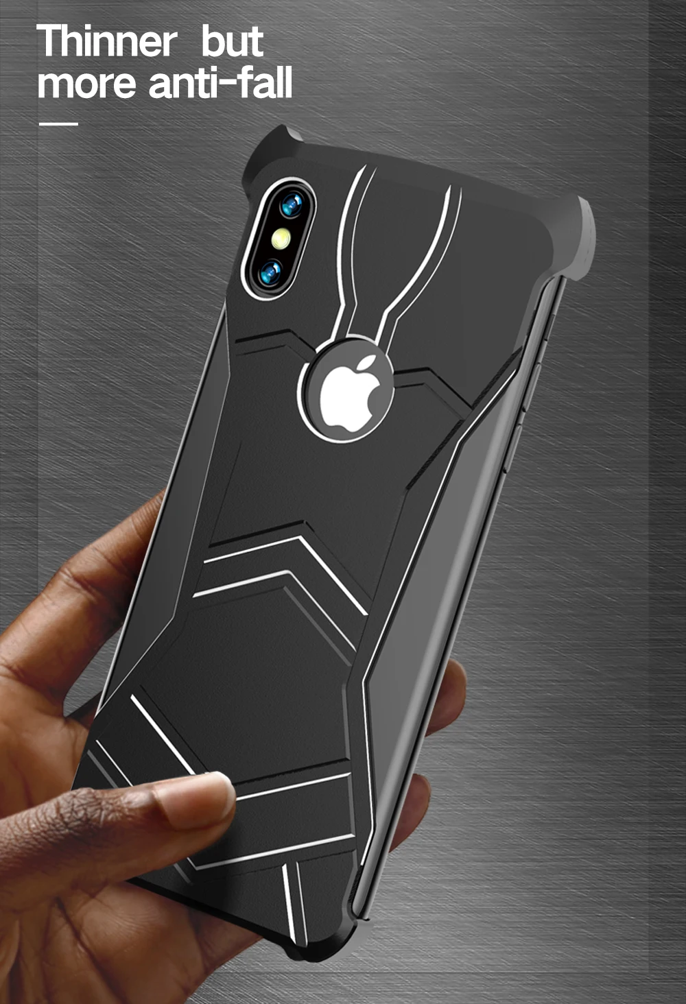 Роскошные чехлы для телефонов R-Just Panther для iPhone XR XS X XS MAX 7 8 Plus ультра тонкий магнитный адсорбционный металлический чехол для iPhone8