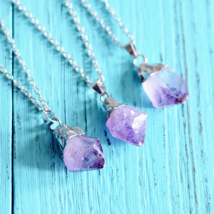 Элегантное фиолетовое нерегулярные ювелирные изделия Цепочки и ожерелья