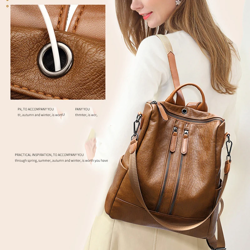 Boshikang Fashion Backpack Women Leisure Back Pack Korean Ladies Knapsack Casual Travel Bags For School Teenage Girls Bagpack | Багаж и