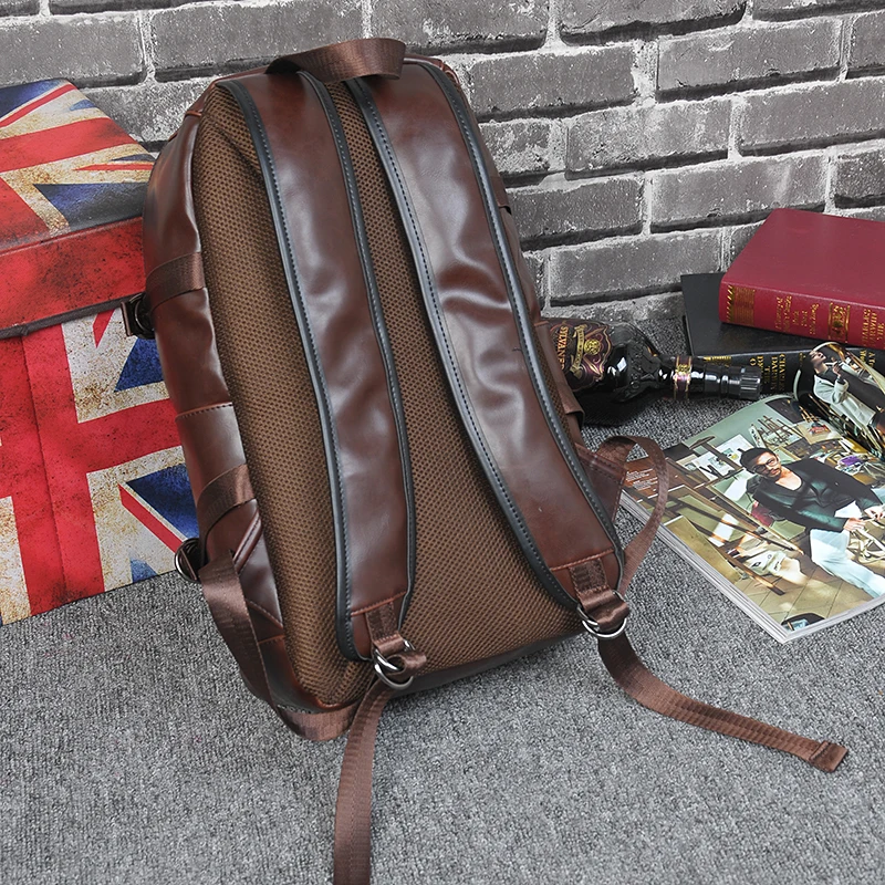 Горячая продажа искусственная кожа Crazy Horse рюкзаки в западном стиле модная сумка