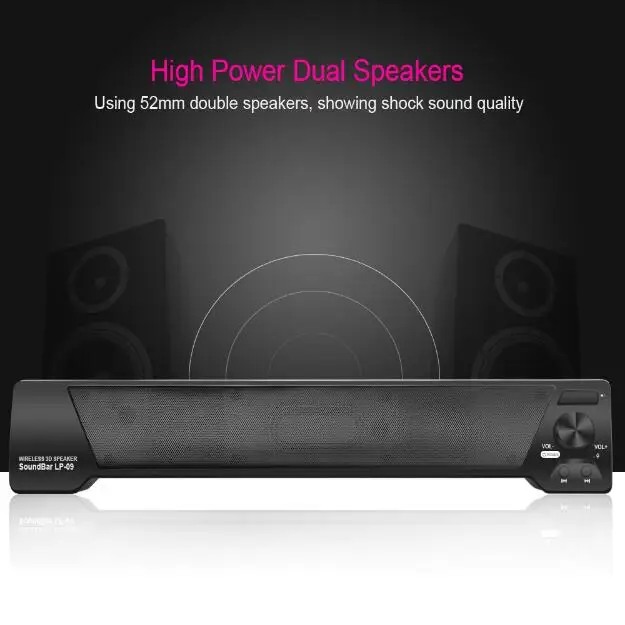 Bluetooth Динамик 3D Саундбар Беспроводной HIFI сабвуфер s TF AUX USB FM Бумбокс Altavoz для