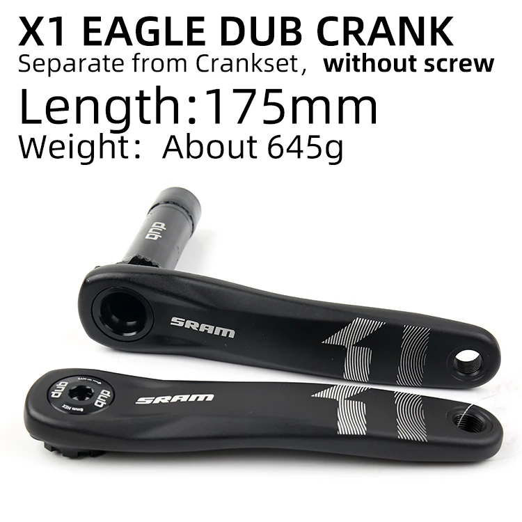 X1 EAGLE Crank 175mm SRAM GX NX SX X1 1000 DESC EAGLE только Кривошип отдельно от шатуны 170 мм 175 мм MTB части велосипеда - Цвет: X1 EAGLE Crank 175mm
