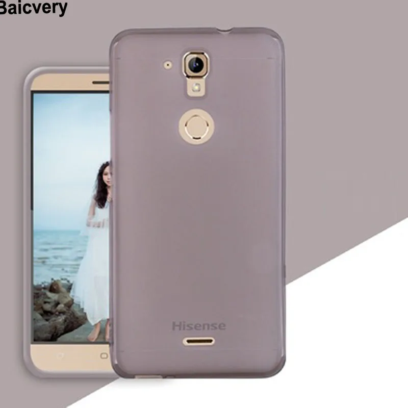 Мягкий ТПУ резиновый матовый чехол для Hisense F23 Pudding силиконовый цветной защитный