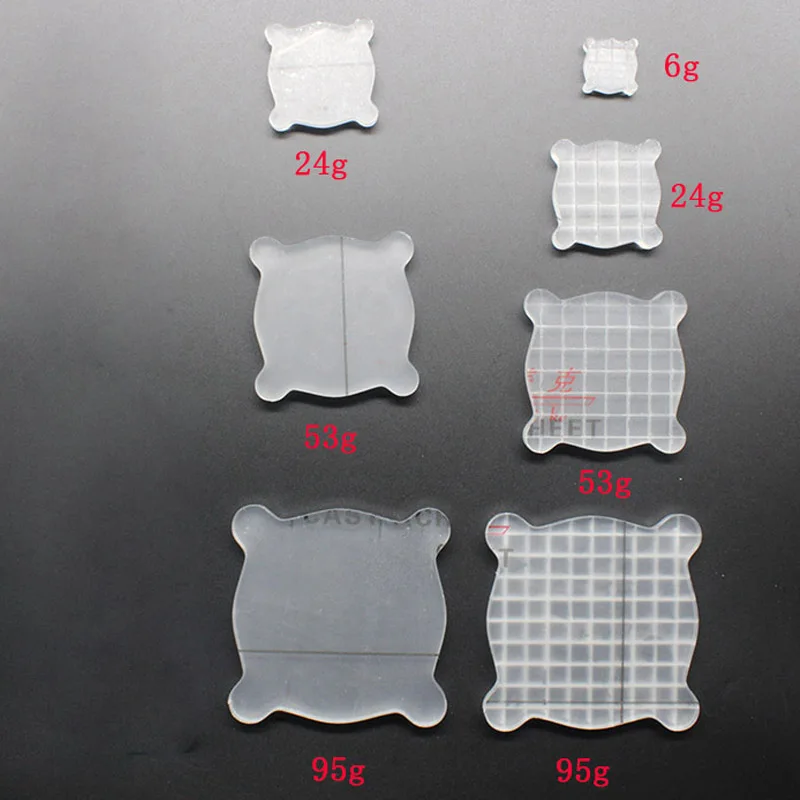 9 мм толщиной волна кружева полигональные чёткого Давление Pad печать штамп BlockAcrylic