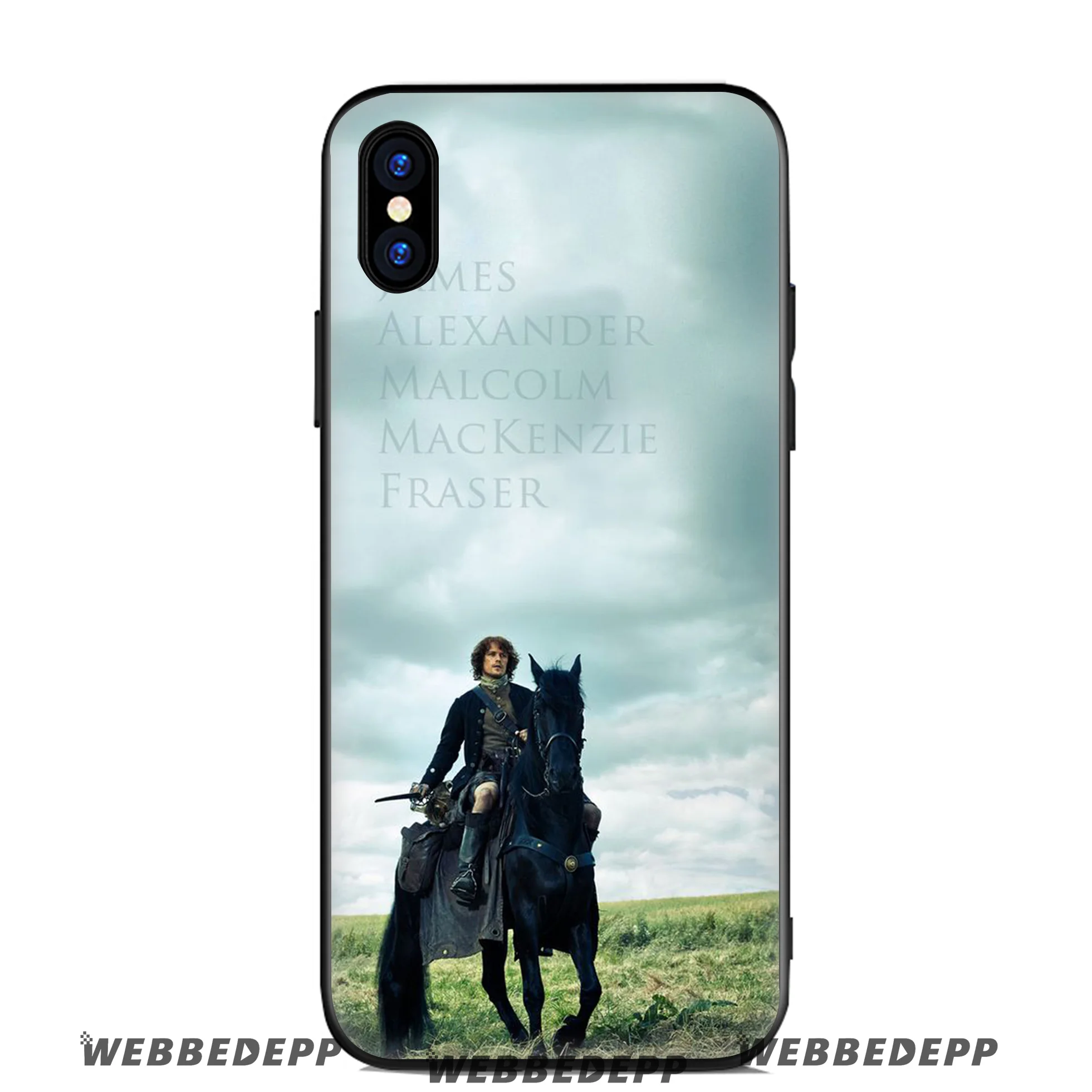 WEBBEDEPP Outlander Tv Shows Soft Silicone Case for Apple iPhone 11 Pro Xr Xs Max X or 10 8 7 6 6S Plus 5 5S SE TPU |