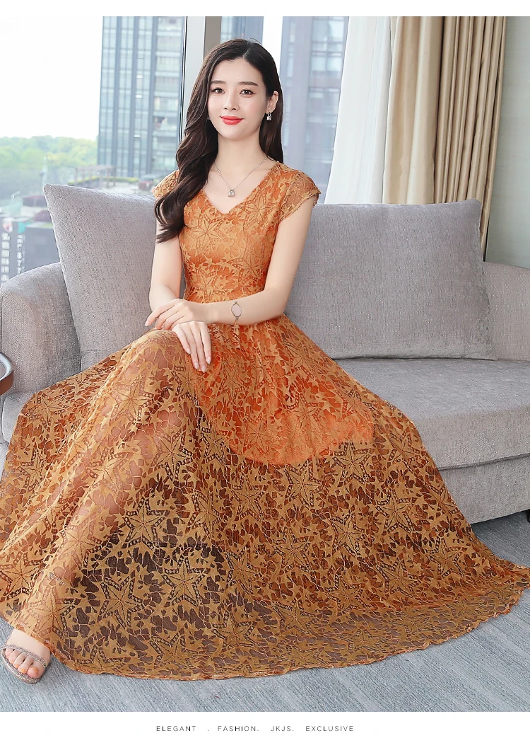 Летнее женское Бохо кружевное сексуальное платье миди Vestidos современное элегантное v-образный вырез с Коротким Рукавом Плиссированное Платье повседневное пляжное Клубное вечерние платье