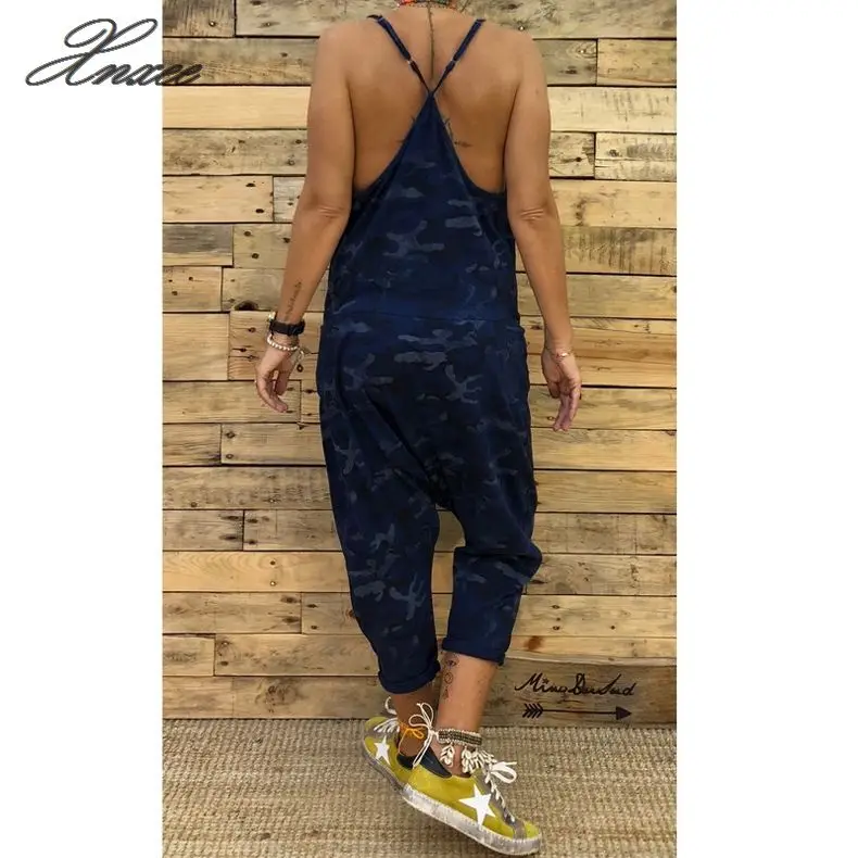 2020 explosion women's new sling camouflage jumpsuit | Женская одежда