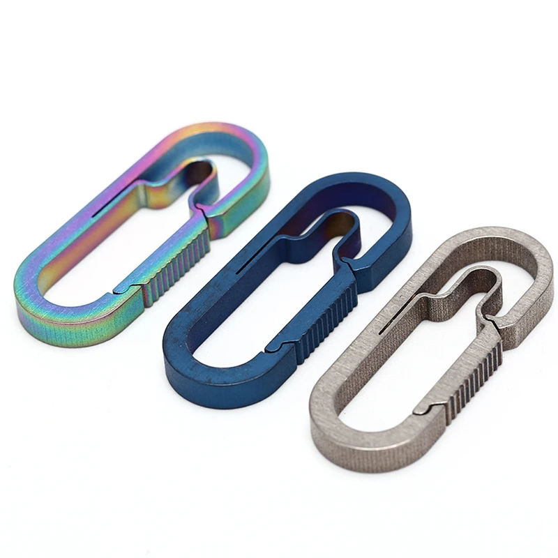 Горячая Распродажа EDC титановый сплав для кемпинга карабин брелок подвесная