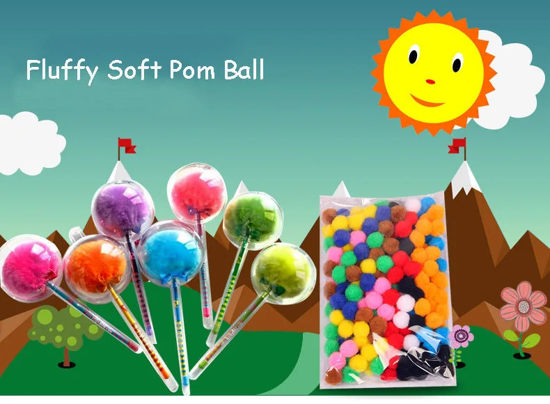 100/200/40 шт. 10/15/20/25/30/40 мм Милая пышная Нижняя Pom Poms помпонами ручной работы из серии Сделай Сам мини игрушки Сделай Сам товары для шитья и рукоделия
