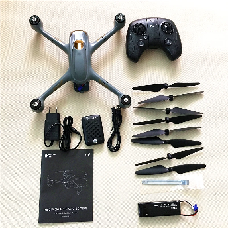 Квадрокоптер Hubsan H501M X4 Wi Fi FPV с бесщеточным Мотором/HD камера 720P/Удаленный