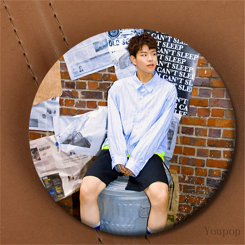 XZ1601 Youpop KPOP бродячий детский 2-й Мини альбом I am Who StrayKids Bang Chan I.N WOOJIN значок с фото булавки броши для одежды шляпа рюкзак - Окраска металла: XZ1601