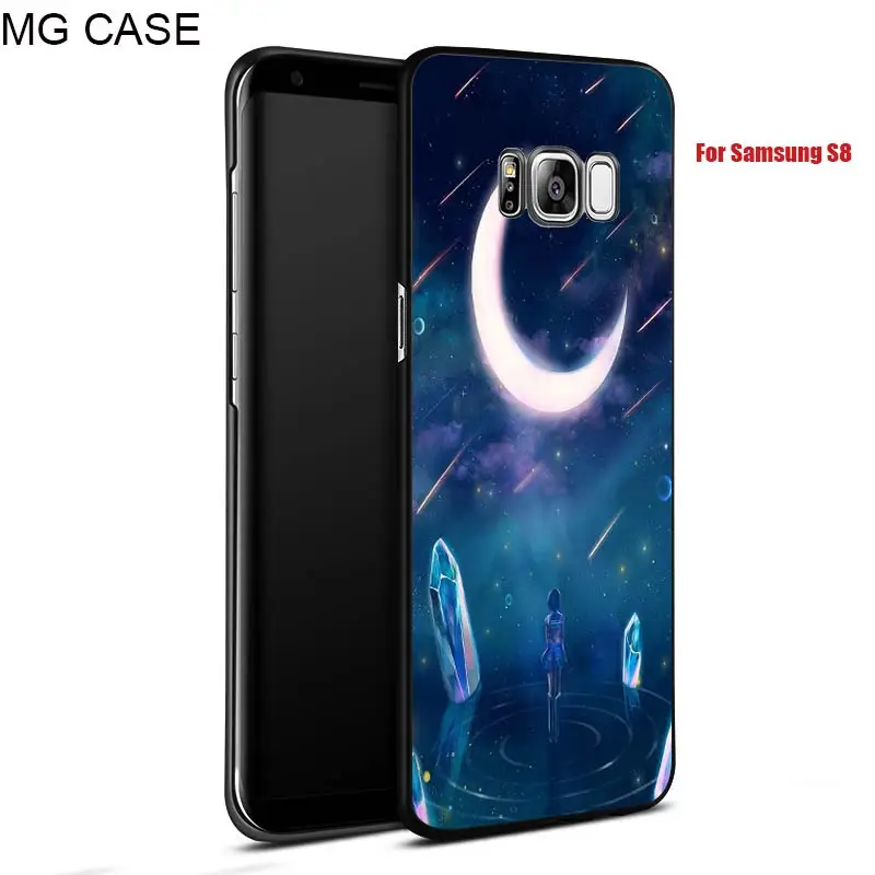 Japanese Breeze Patterned Phone Case For Samsung Galaxy Note8 S9 S9+ Sea Wave Moon Sun Cover CASE S8 S8plus |