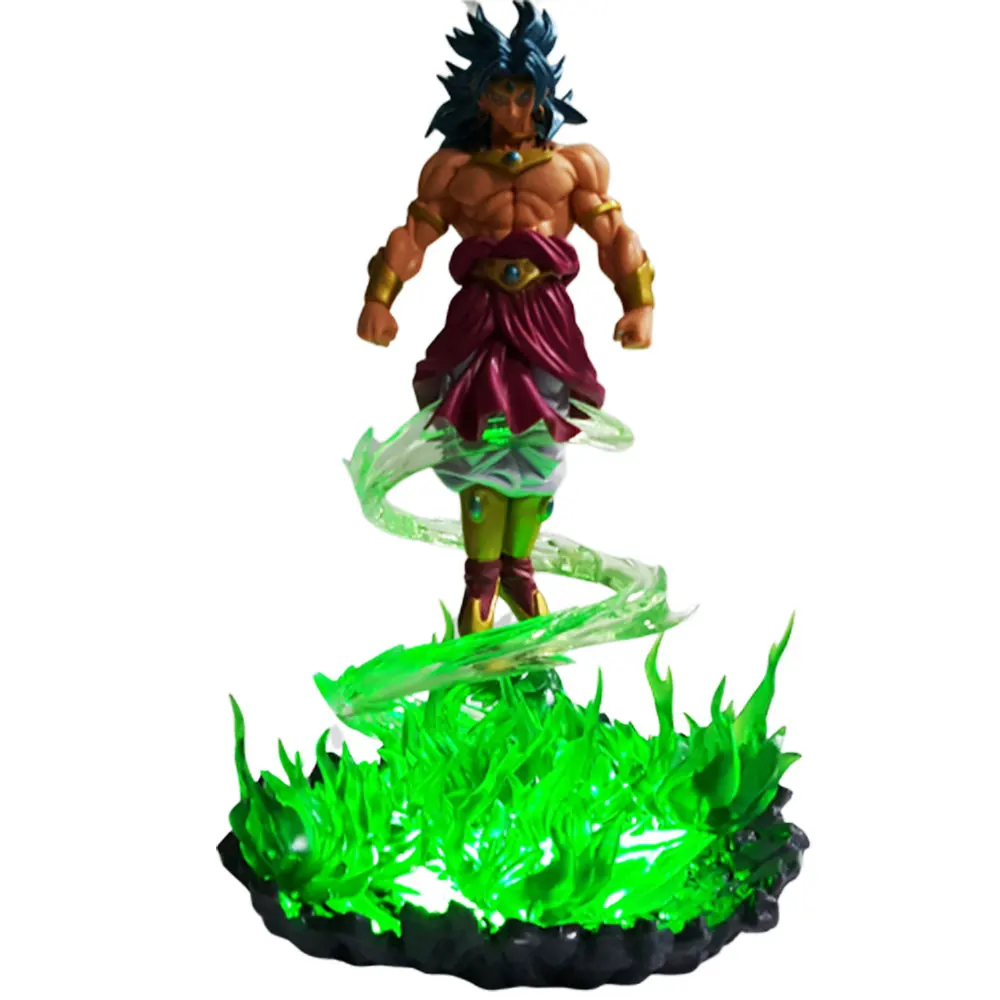 Dragon Ball Z Broly светодиодный ночник зеленый огонь мощность база DIY Dragon Ball лампа DBZ Broli Новинка свет для рождественских подарков MY1