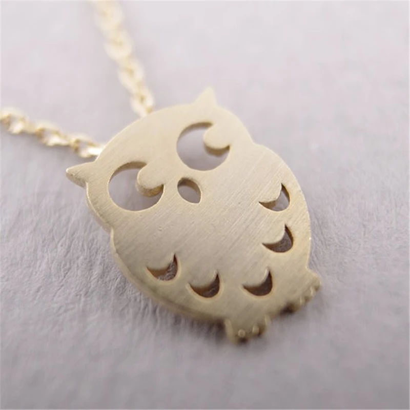 Модные совой и сочетание Луна шаблон колье ожерелья для женщин дизайн цепочка до