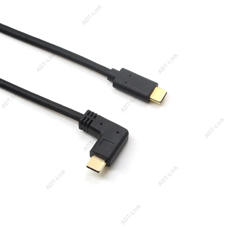 

Elbow USB Type C 3.1 Male To Male Extension Cable For Macbook Converter Phone Charging Cable USB C Data Adapter Fast Charge