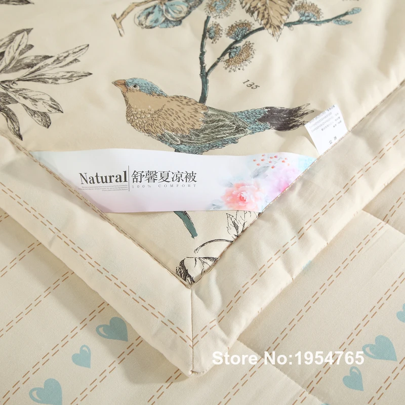 Американский стиль пастырской птицы печати кашне хлопок Лето 100% twin queen размеры