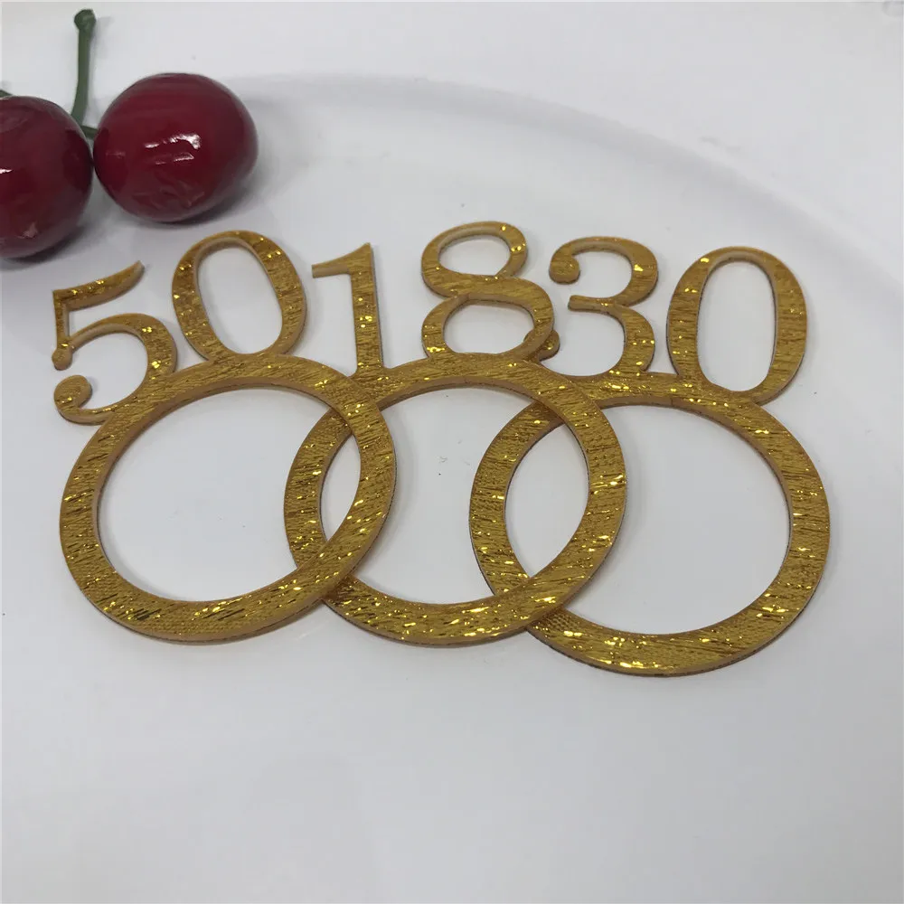 Пользовательские персонализированные салфетки для дня рождения кольца