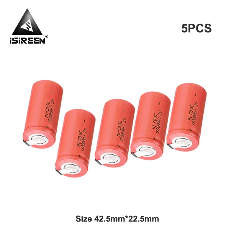 SC 1 2 V 1500mAh аккумуляторные батареи Ni CD DIY Электроинструмент блоки Subc аккумулятор
