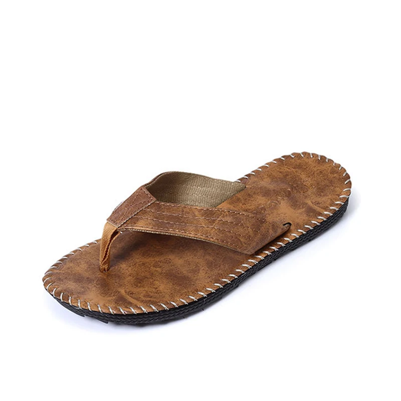 Трендовые мужские вьетнамки износостойкие дышащие летние босоножки из