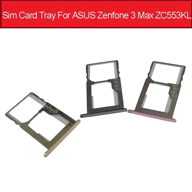 Подлинный адаптер для sim карты Asus Zenfone 3 Max ZC553KL Sim sd слот карт запасные части|Шлейфы
