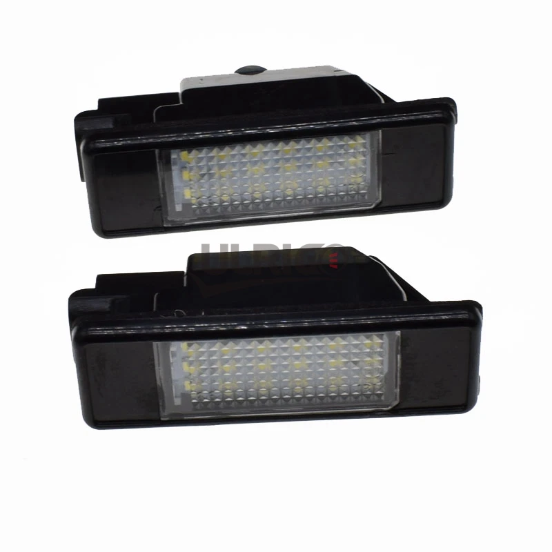 1 пара Voiture лампов светодиодный de доска d'immatriculation pour Peugeot106 1007 207 307 308 3008 406 407 508 RCZ Подсветка регистрационного номера
