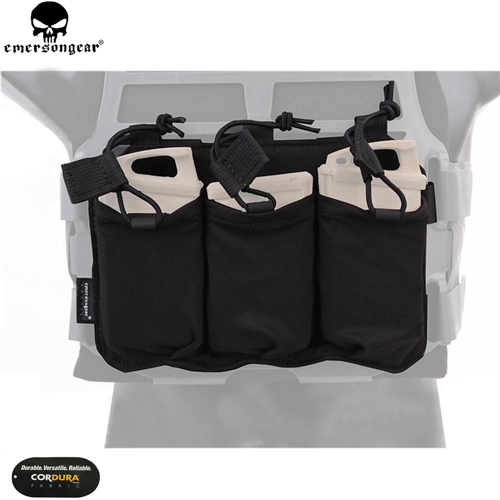 Сумка для магазина EMERSON Triple SS Vest 5 56/7 62 сумка Emersongear Tacrical Mag Pouch Multicam Black EM6402| |