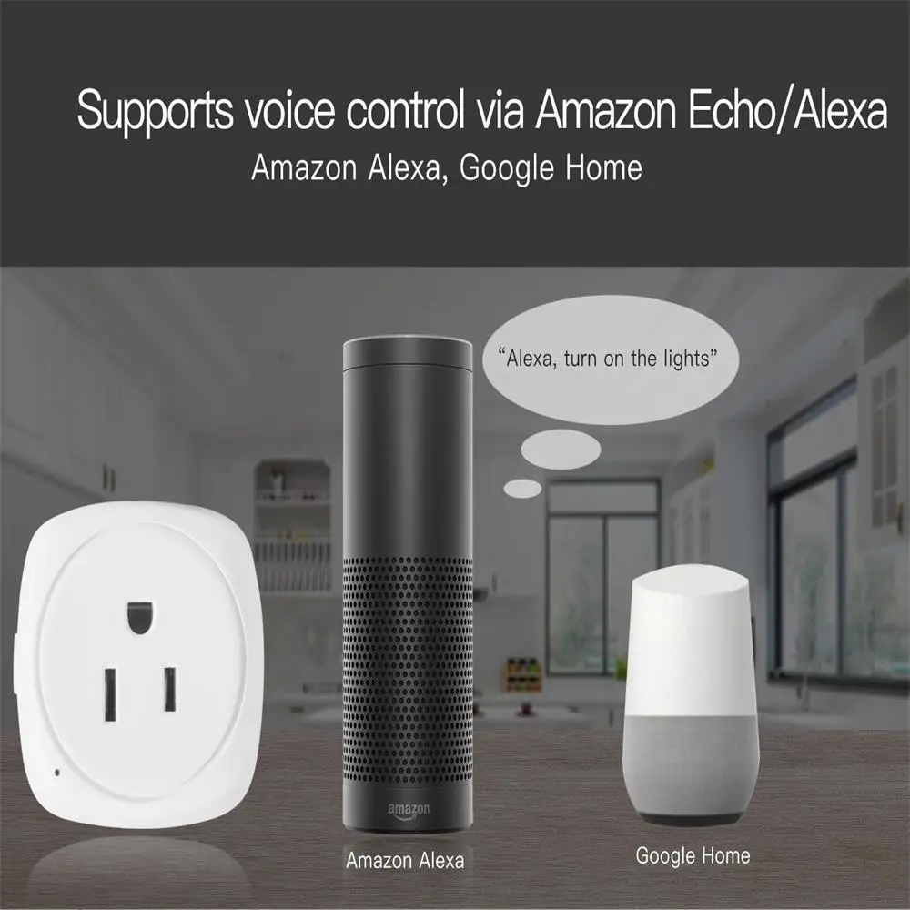 Умный дом wifi переключатель Vstarcam умная розетка для Apple Homekit ALexa Echo Google Home EU US адаптер голосовой пульт дистанционного управления