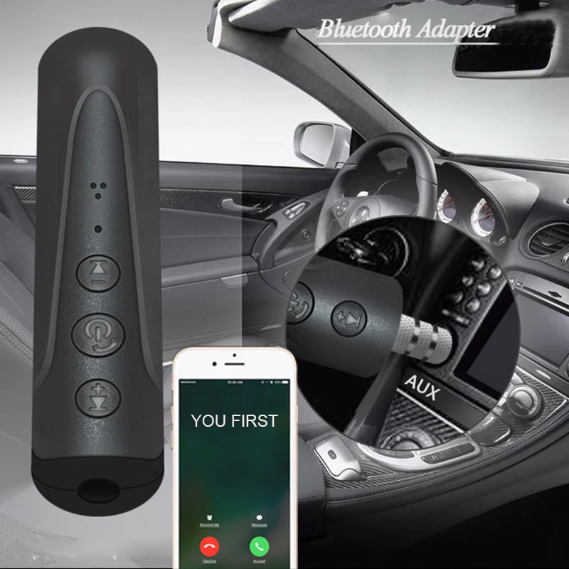 Вы сначала Беспроводной Bluetooth приемник 3 5 мм Джек аудио подходит для ответа на