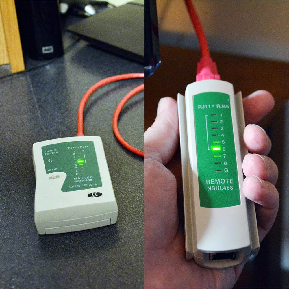 Профессиональный тестер RJ45 кабельного кабеля Lan тестер сетевого кабеля RJ45 RJ11 RJ12 CAT5 UTP LAN Кабельный тестер Сетевой Инструмент Ремонт сети