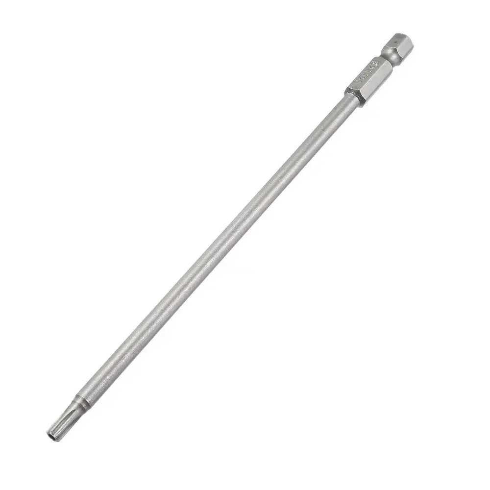 T20 150mm Uxcell 5 шт. S2 Сталь 100/150 мм Длина T20/27/10/25/30 1/" хвостовик Магнитный безопасный звездообразный ключ насадки для отвертки для электрические ручные инструменты - Цвет: T20 150mm