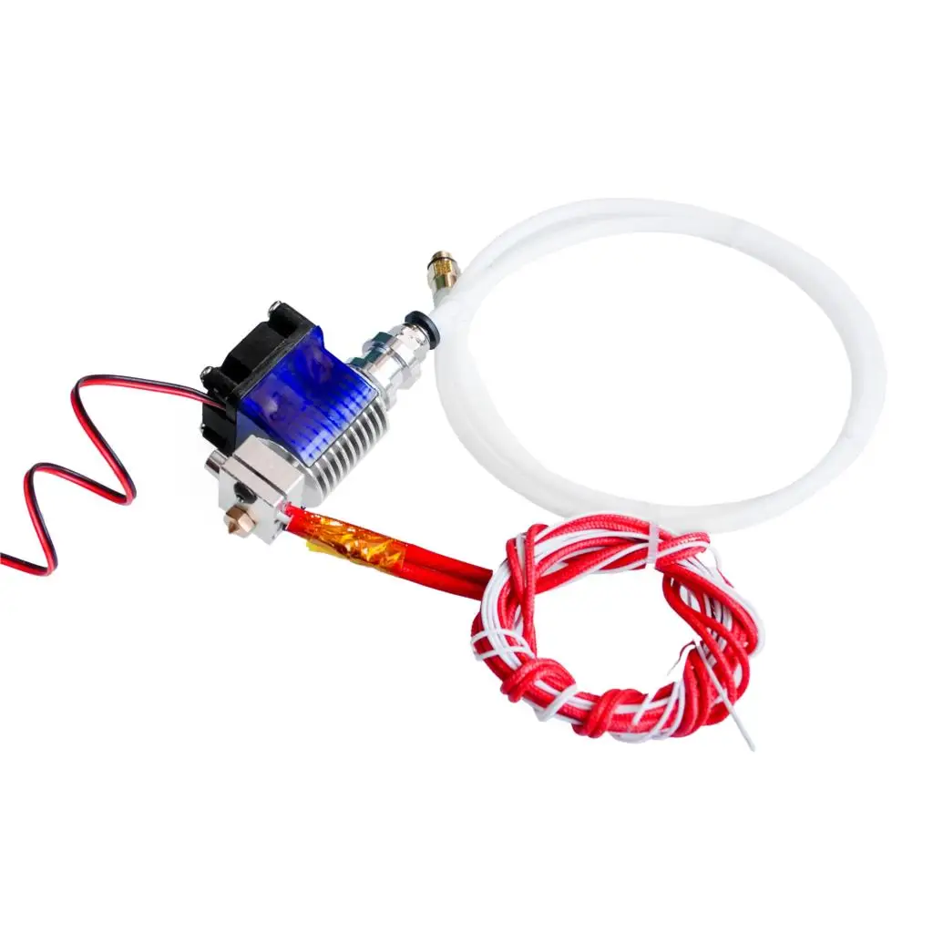 3D принтер j головки Hotend с вентилятором для 1 75/3 0 мм 24 в комплект v6 прямая нить Уэйд