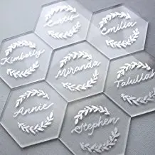 Акриловый прозрачный акриловый Экстра толстый шестигранный Эскорт карты для