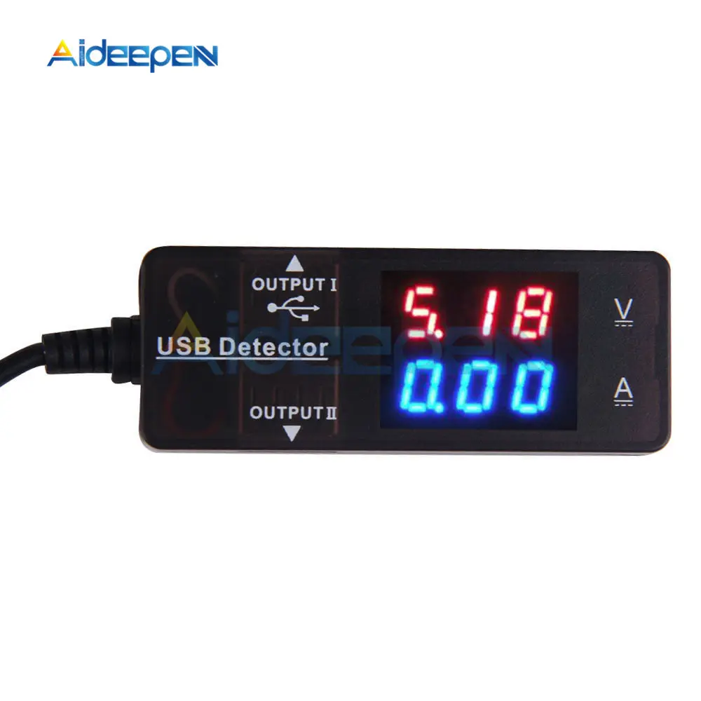 Светодиодный цифровой вольтметр амперметр зарядное устройство USB измеритель