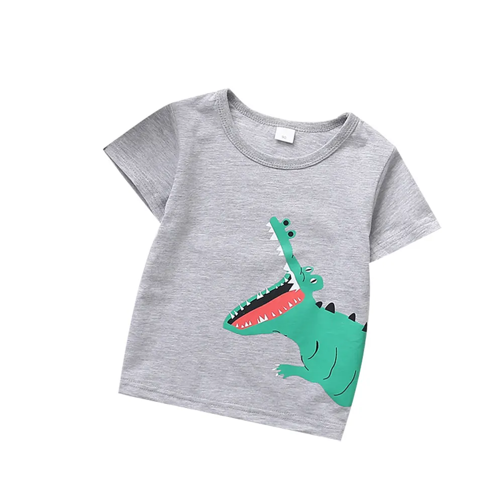 Летняя футболка для малышей Детская одежда хлопковая с короткими рукавами
