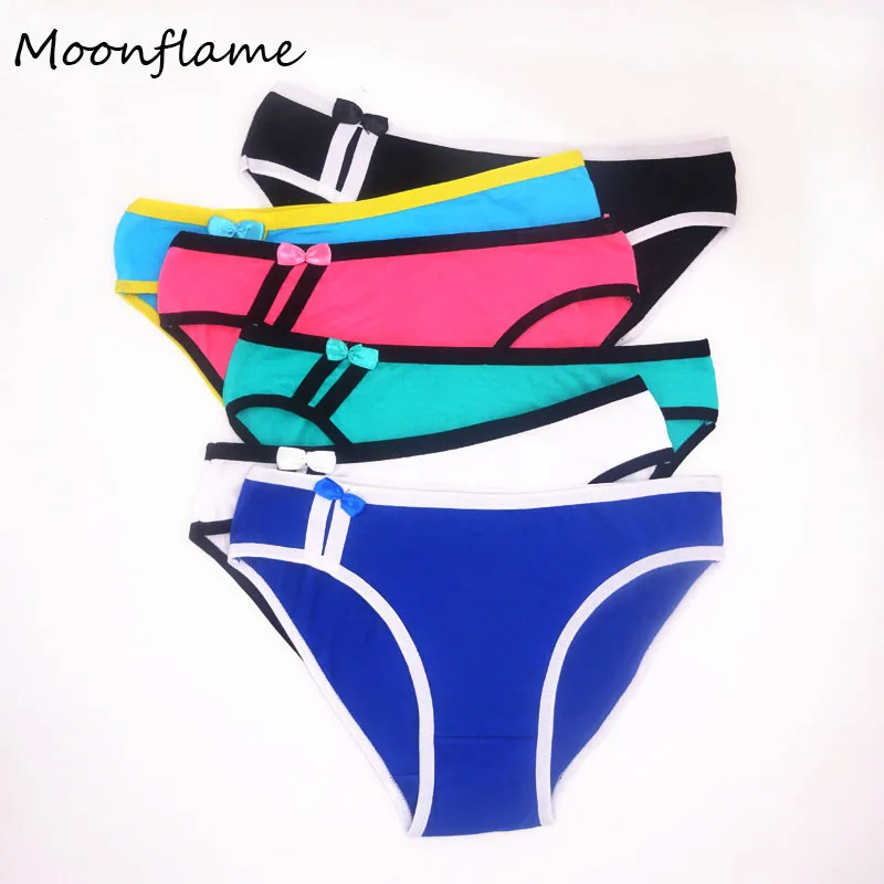 Moonflame, 5 шт./лот, нижнее белье,, горячая распродажа, высокое качество, нижнее белье, хлопковые трусы, трусики для женщин, сексуальные женские трусы M6789