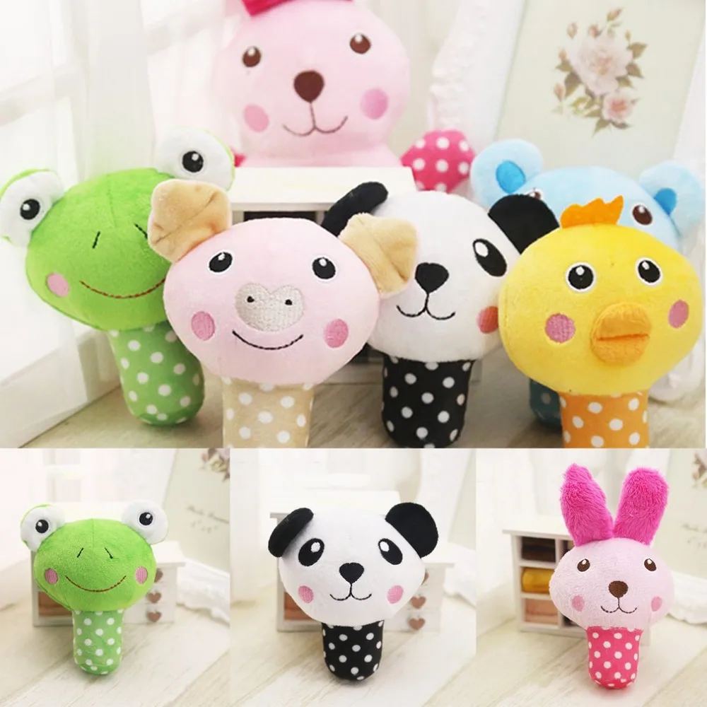 Прочные Домашние животные плюшевый писклявый звук игрушка милая форма животных