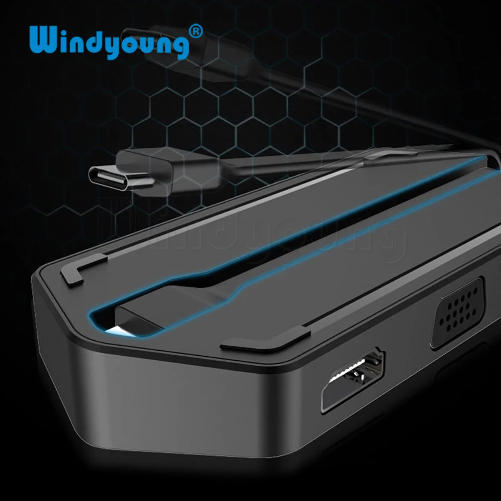 Адаптер USB C Thunderbolt для ноутбука Macbook 3 0 дюйма Type C|USB-хабы| |
