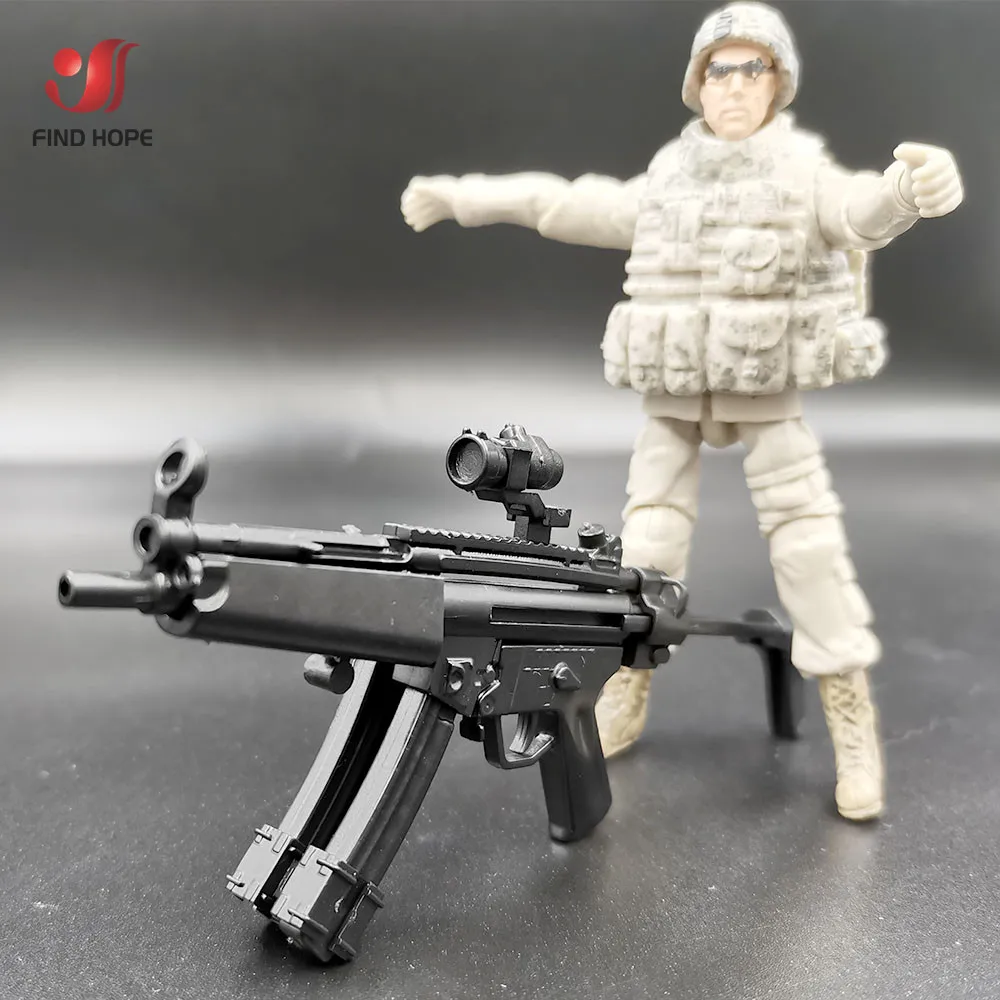 1/6 масштаб 4D HK MP5 подмашина Игрушечная модель пистолета Пазлы Строительные кирпичи пистолет оружие в военном стиле для 12''Action Figure