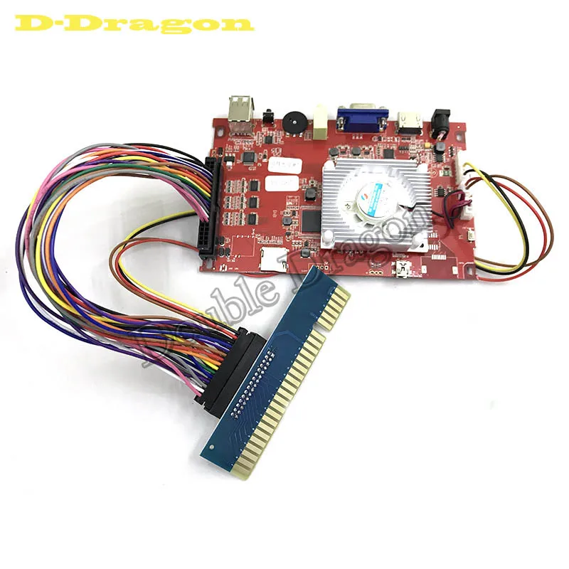 board with cable Замена консоли доска для PANDORAS KEY 7 3D аркадные игры доска 2177 в 1 Материнская плата выход VGA HDMI семья Jamma кабель - Цвет: board with cable