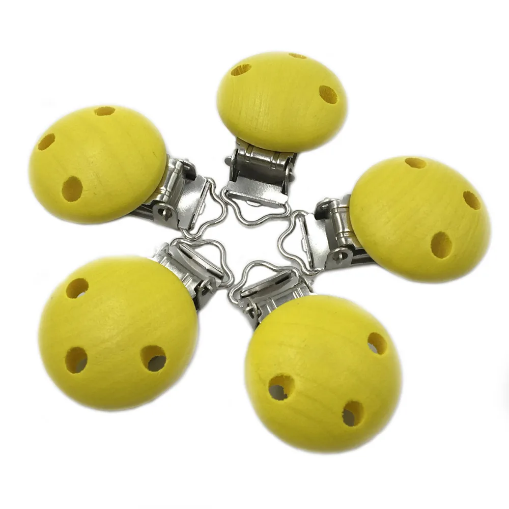 2018 популярный деревянный круглый зажим для соски силиконовая бусина детский