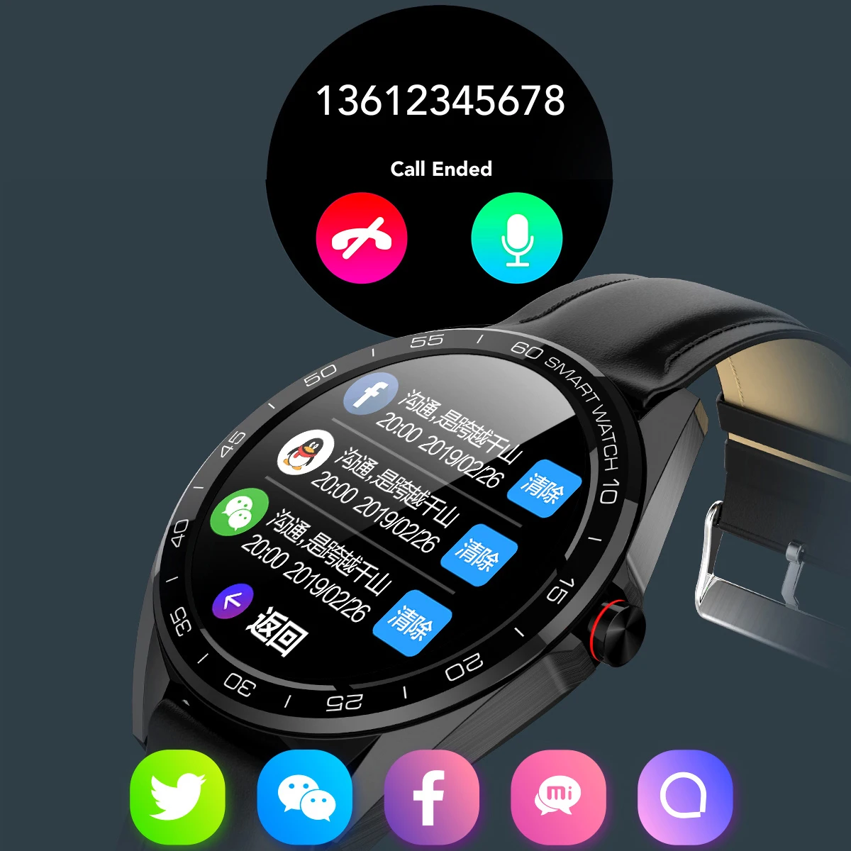 Смарт часы TimeOwner K7 водостойкие IP68 сенсорный экран 1 3 дюйма|Смарт-часы| |