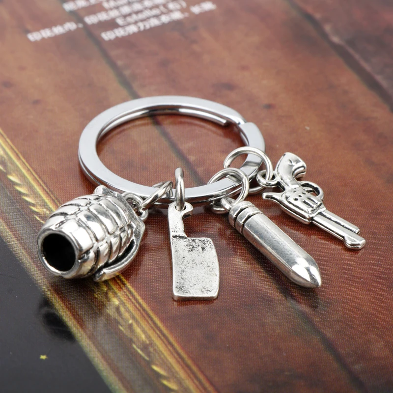 Dongsheng Jewelry брелок Сверхъестественное пистолет Bullet Knife мужские для ключей